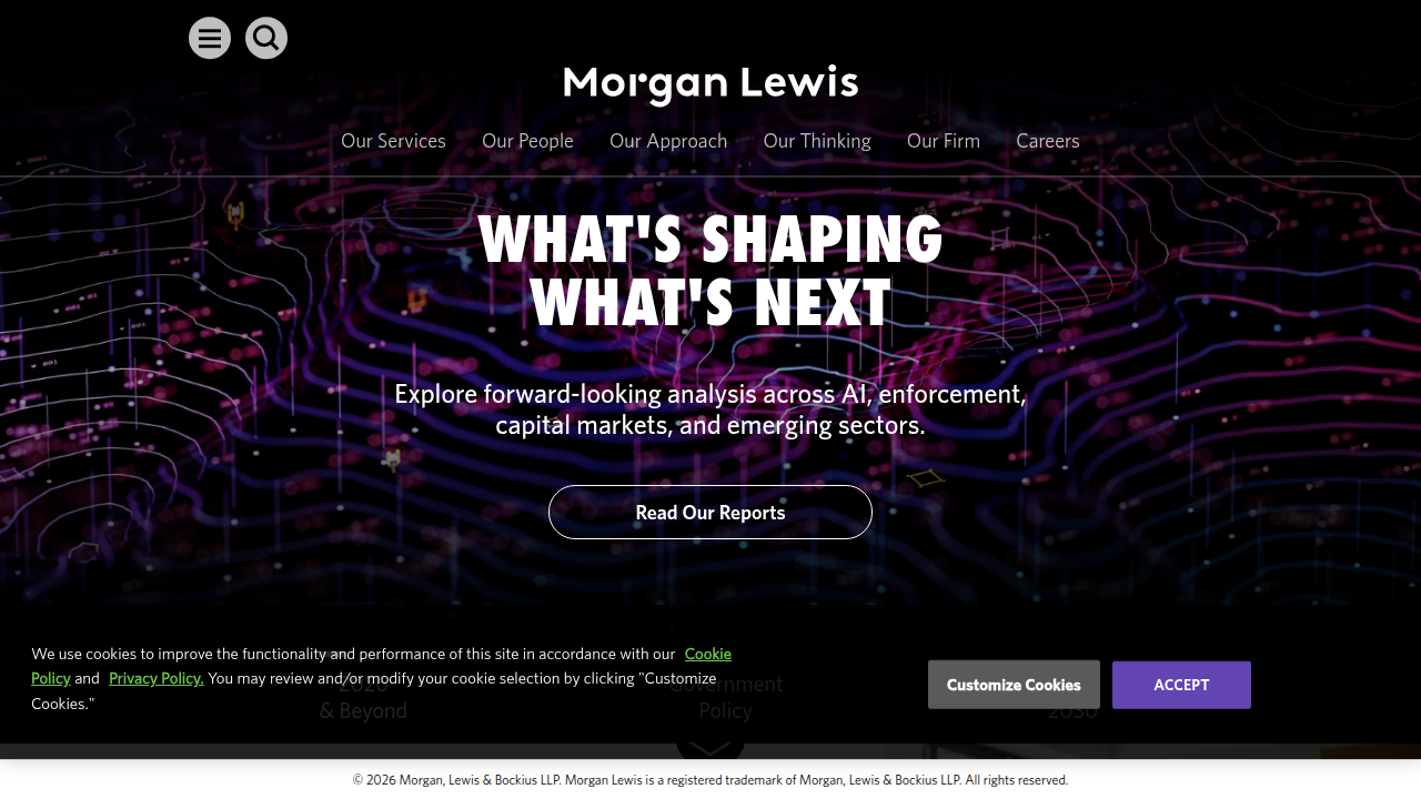 Access legal insights and reports on accelerating AI enforcement actions from firms like Morgan Lewis.