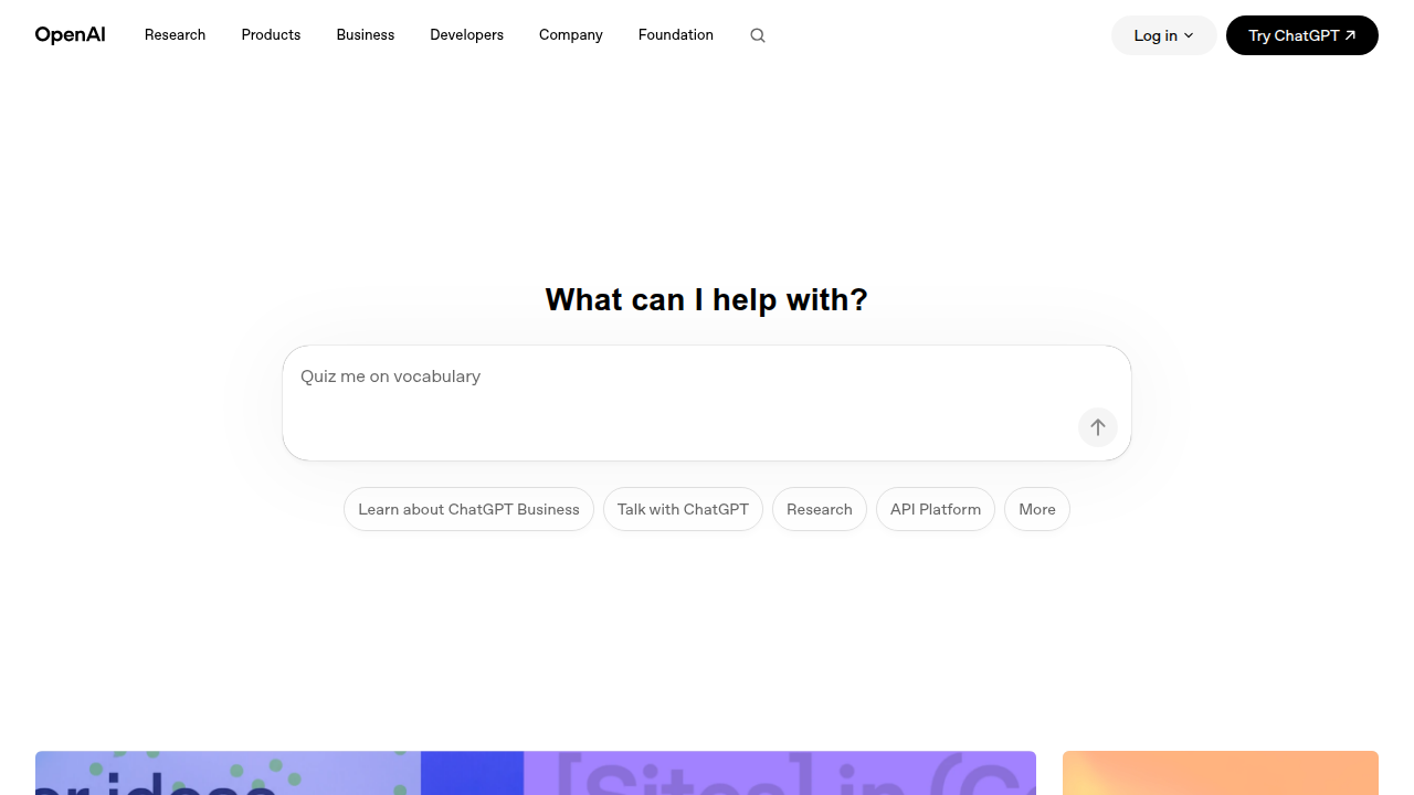 Explore the user interface of ChatGPT, the leading generative AI platform for content and communication.