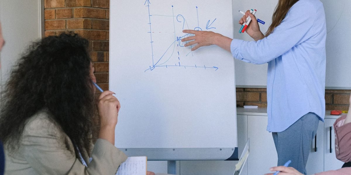 A team actively planning and strategizing on a whiteboard, anticipating future regulatory shifts and making proactive adjustments.