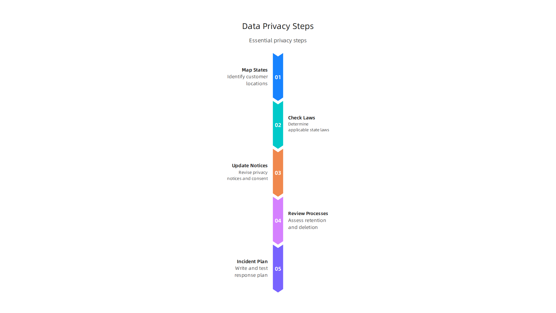 Essential steps for businesses to manage data privacy programs amidst evolving state-level obligations.