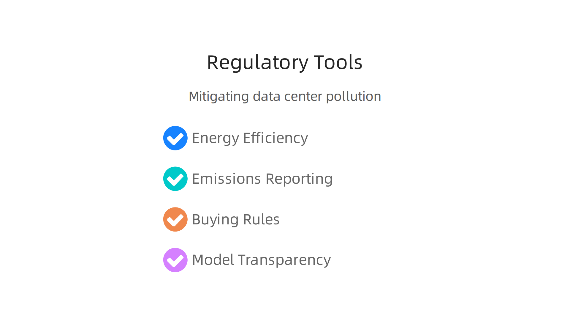 Governments employ diverse regulatory tools to mitigate the environmental footprint of data centers.