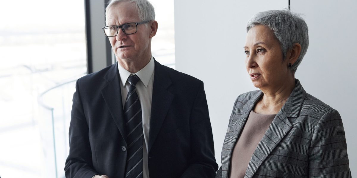 Business leaders collaborate to understand AI's strategic implications and opportunities.