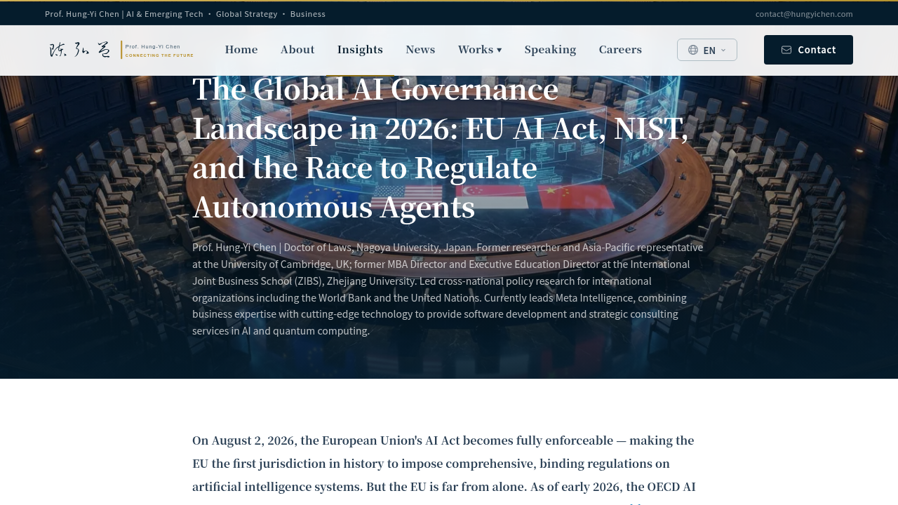 A screenshot of a resource detailing the EU AI Act, highlighting key aspects of AI governance and regulation.