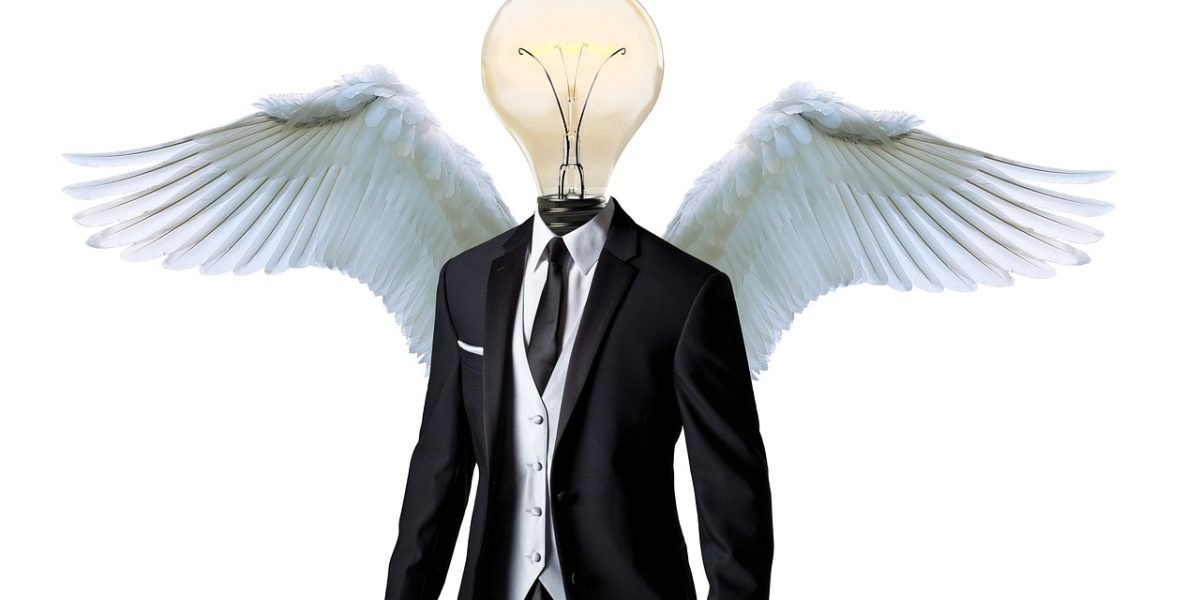 Experienced mentors or investors provide guidance and support to startup founders.
